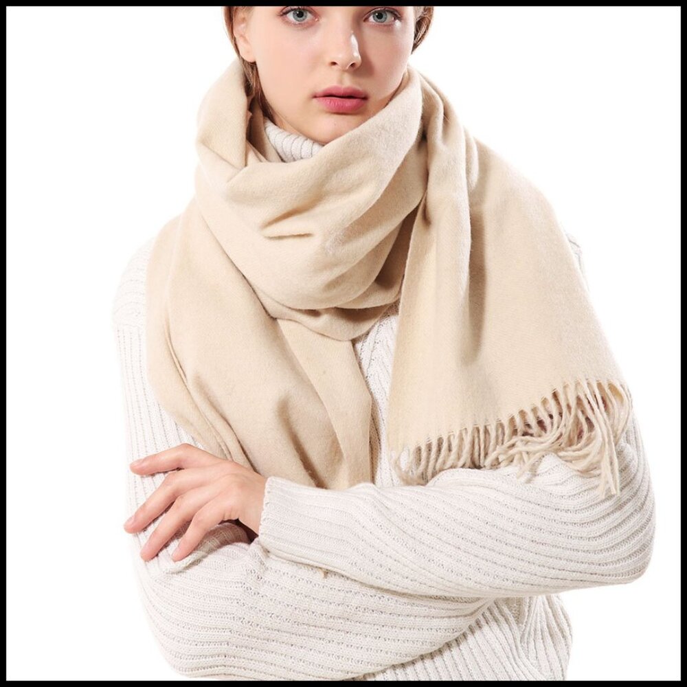 Oversized Pashmina Shawl Wrap Soft Winter Warm Blanket Scarf Elegant